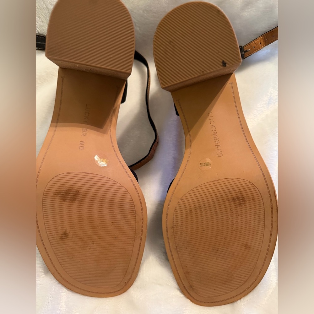 Lucky Brand Black and Brown Women's Sandals - Picture 13 of 13